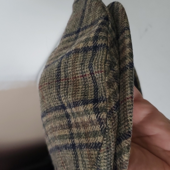 Pendleton Tan & Blue Plaid Wool Flat Cap - M - Picture 6 of 6